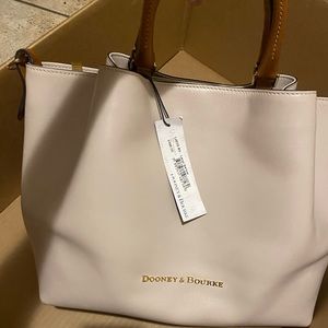 Dooney and Bourke Large Barlow Bag in Bone